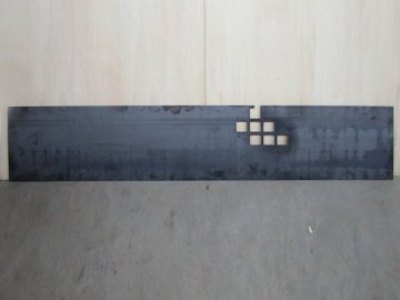 Serie Escletxes II 200 x 40 x 0,5 cms. Ferro 2003._w600_h450